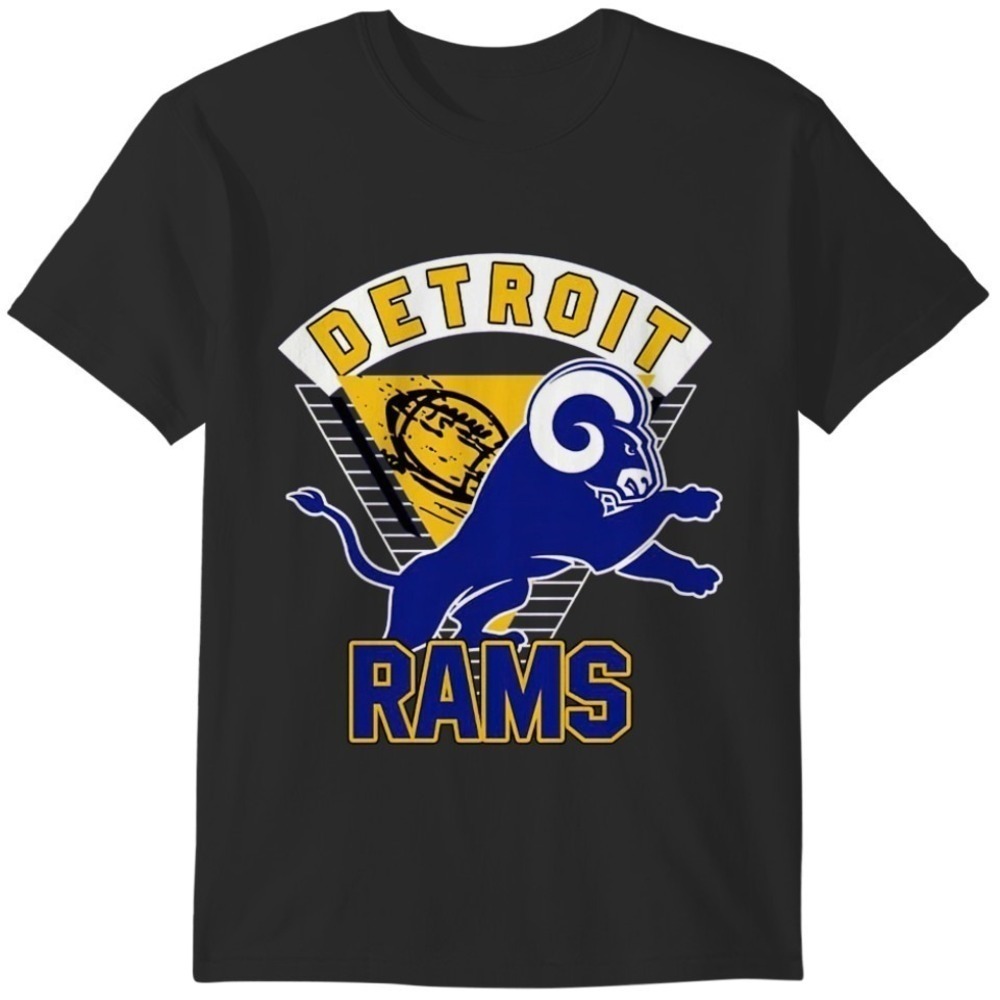 Detroit Rams Inspired Unisex Shirt, Detroit Lions LA Rams Football Fan Gift Tee